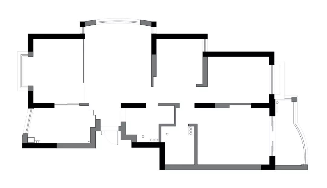 110㎡簡(jiǎn)約木質(zhì)，沒(méi)茶幾沒(méi)電視，新時(shí)代的客廳布置