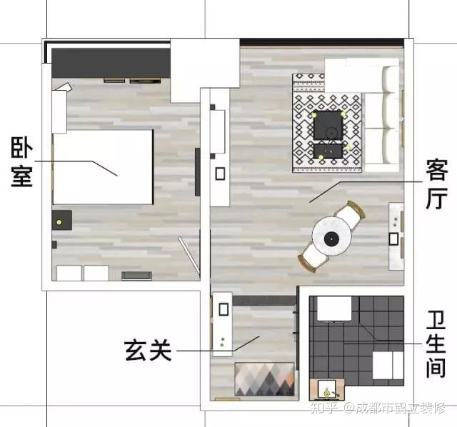 二手房改建，40平米一室一廳公寓改造（附改造前后對(duì)比圖）