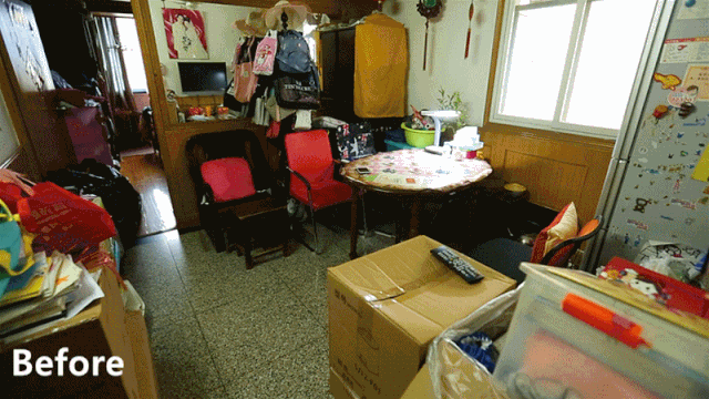 44㎡兩房變?nèi)?，挖掘新空間解決三代四口居住難題