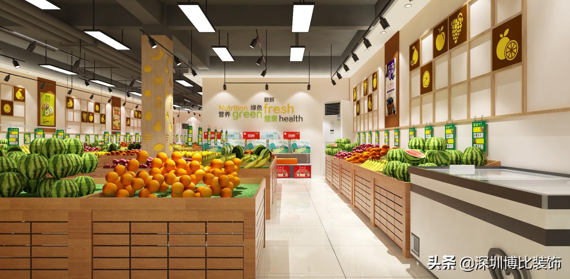 深圳水果店裝修設計公司，附近水果店裝修